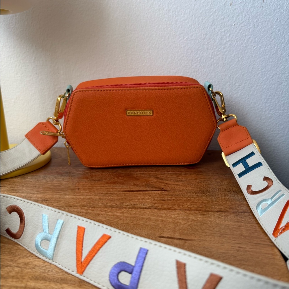 Parchita Orange Crossbody Bag